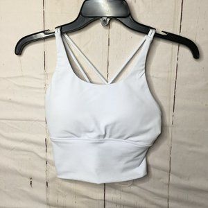 Museonly Womens Padded Crop Tank White M 6 NWT